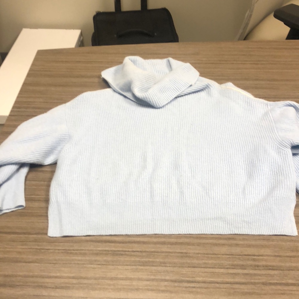 Light blue cashmere sweater